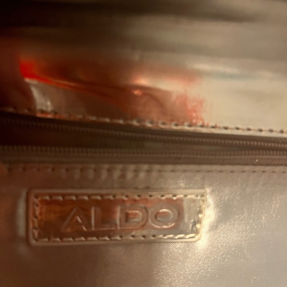 Sold…Aldo beautiful silver clutch or crossbody purse - Picture 13 of 16